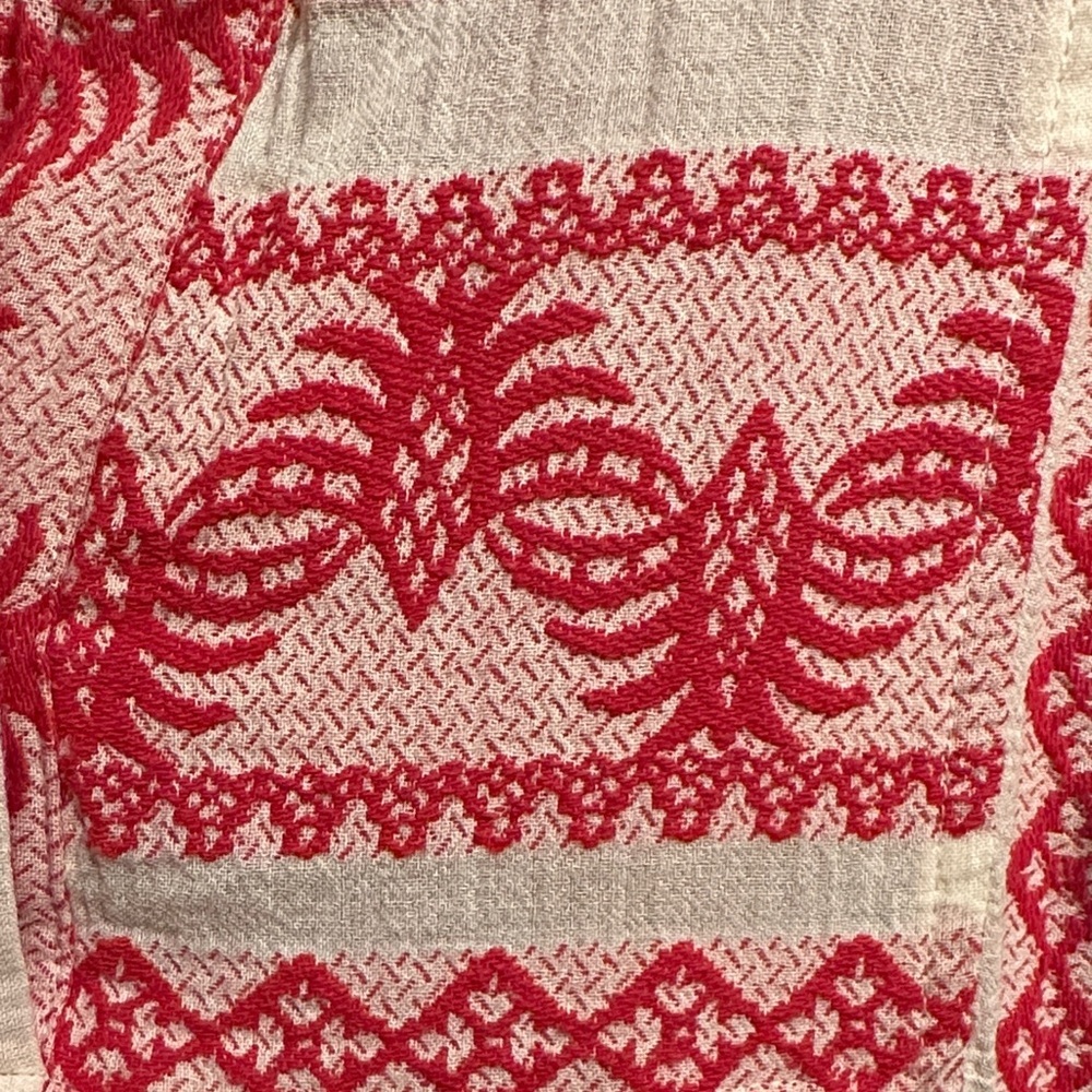 Anthropologie Devotion TWINS Red Mini Dress 100% cotton bohemian festival S - Picture 8 of 10